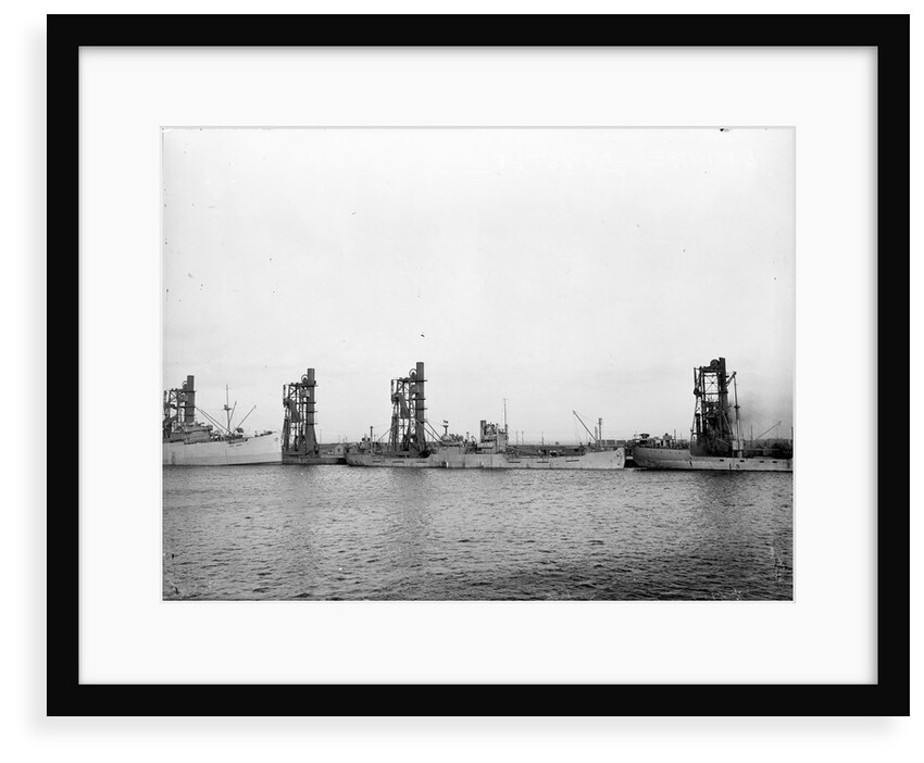 'Empire Dunstan' (1942) lying at quayside by unknown