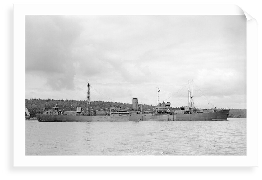 'Fort St Regis' (Br, 1950) at anchor, Halifax NS by unknown