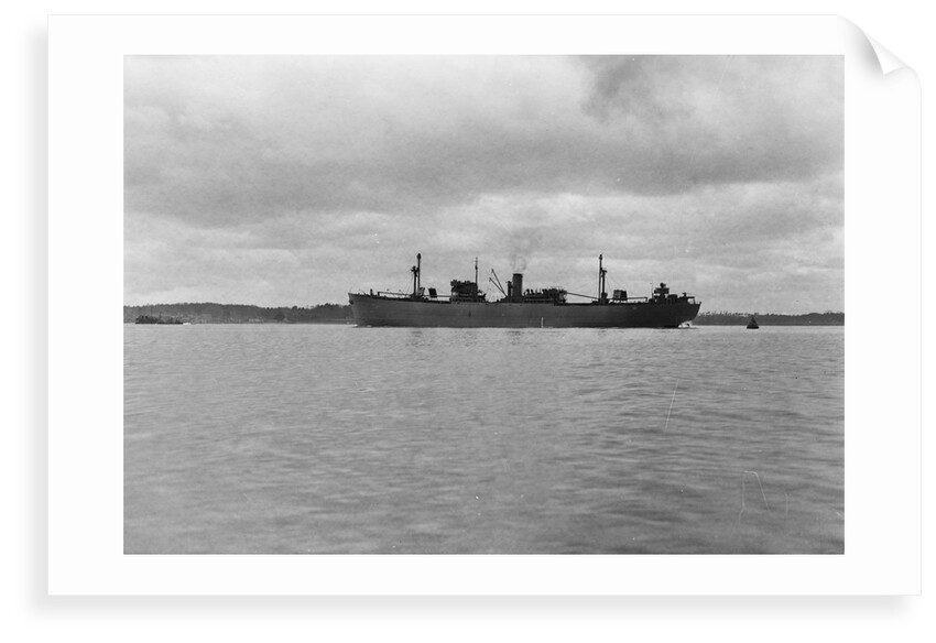 Photograph of 'Fort Yale' (1942) under way in Southampton Water on 11th March 1943. A port near beam view from just aft of broadside. This vessel was lost 23 August 1944. by unknown