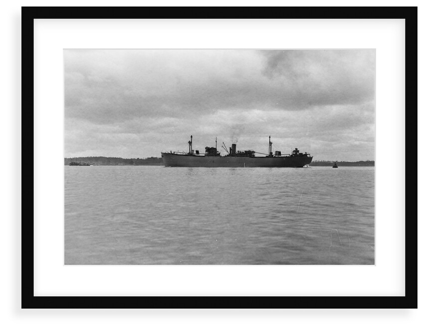 Photograph of 'Fort Yale' (1942) under way in Southampton Water on 11th March 1943. A port near beam view from just aft of broadside. This vessel was lost 23 August 1944. by unknown