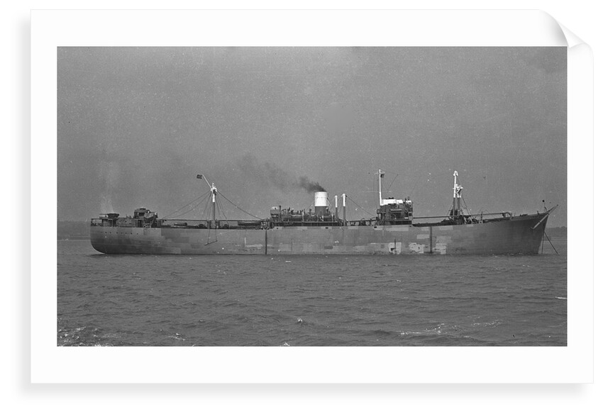 'Kronprinsen' (No, 1942) at anchor by Unknown