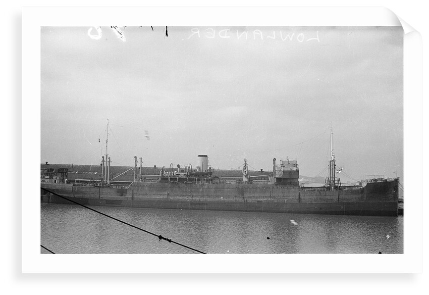 A starboard broadside view of 'Lowlander' (1925) at quayside by unknown
