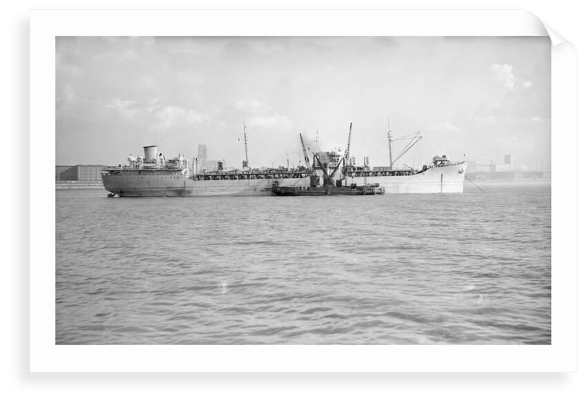 'Nordahl Grieg' (No, 1944) at anchor in the River Mersey by unknown
