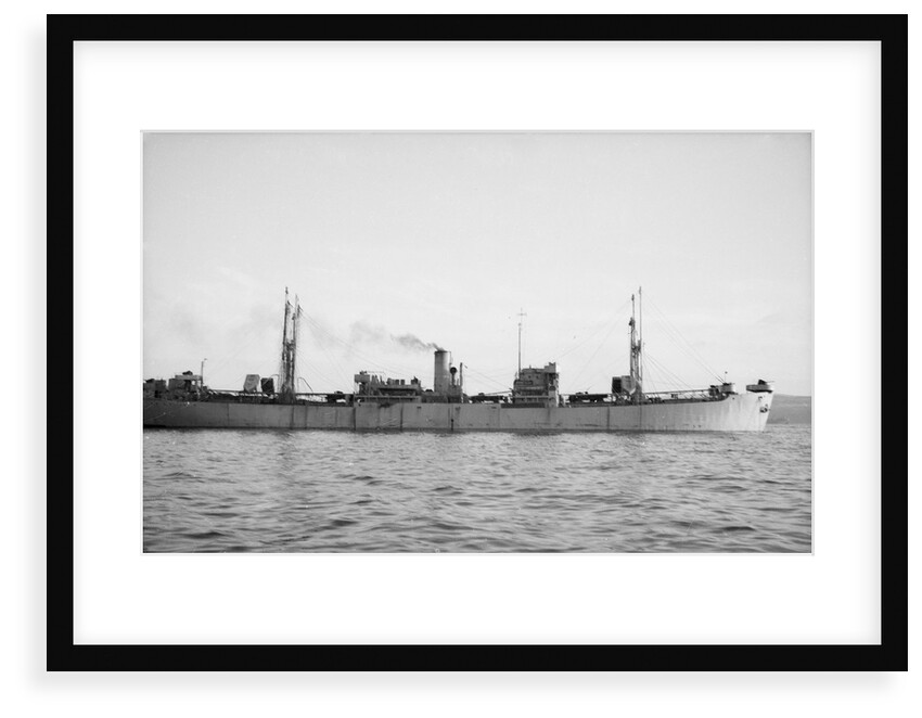 'Ocean Glory' (Br, 1942), at anchor by Unknown