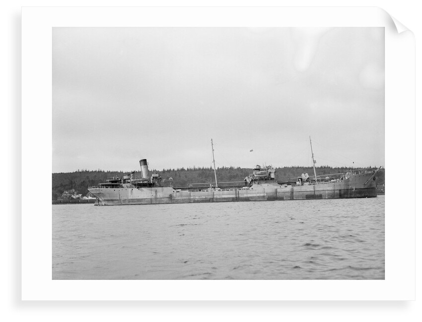 'Shirvan' (Br, 1925) tanker, Baltic Trading Co Ltd, at anchor in Halifax, Nova Scotia by unknown