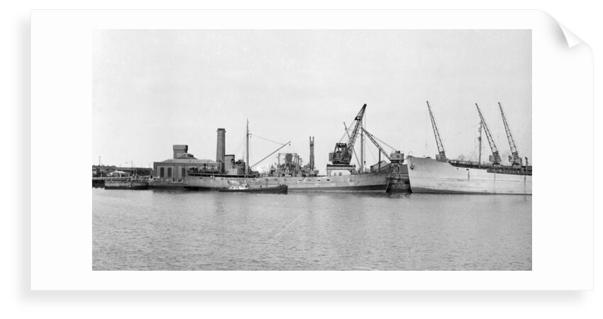 General cargo, short sea, motor vessel 'Underwood' (1941) at quayside in Avonmouth by unknown