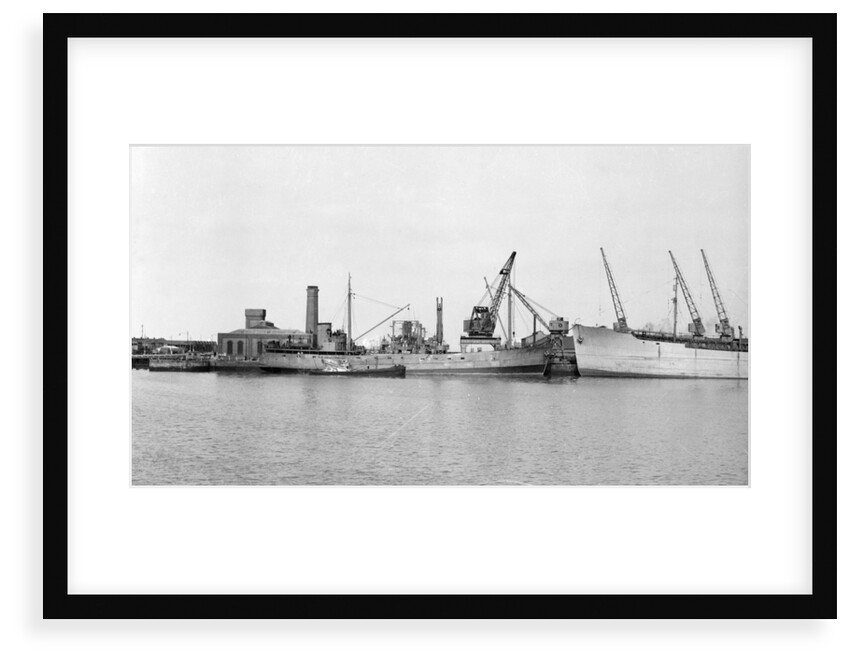 General cargo, short sea, motor vessel 'Underwood' (1941) at quayside in Avonmouth by unknown