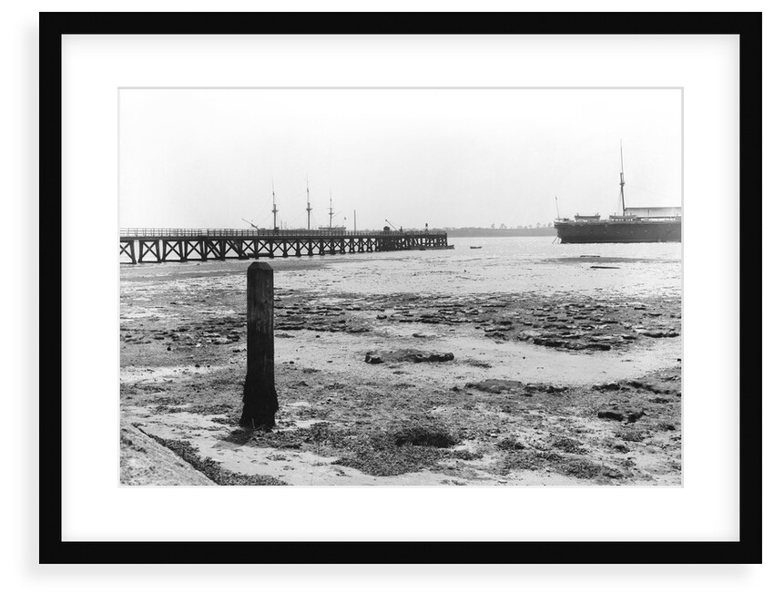 A view looking from the shore towards Shotley pier at low tide by Smiths Suitall Ltd.