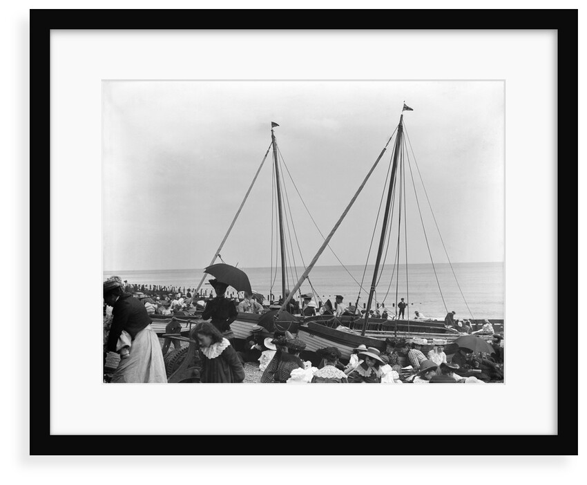 The beach at Felixstowe on a Bank Holiday weekend by Smiths Suitall Ltd.