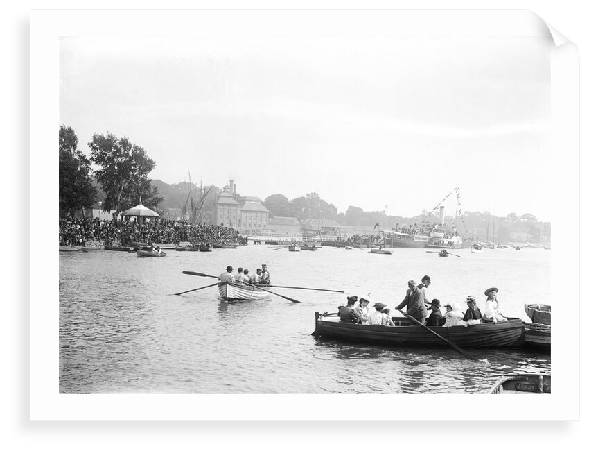 Regatta Day on the River Orwell, looking downriver from the New Cut at Ipswich, Suffolk by Smiths Suitall Ltd.