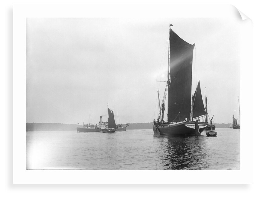A view across the River Orwell from near Pin Mill with the spritsail barge 'Freston Tower' (1889) in the foreground by Smiths Suitall Ltd.