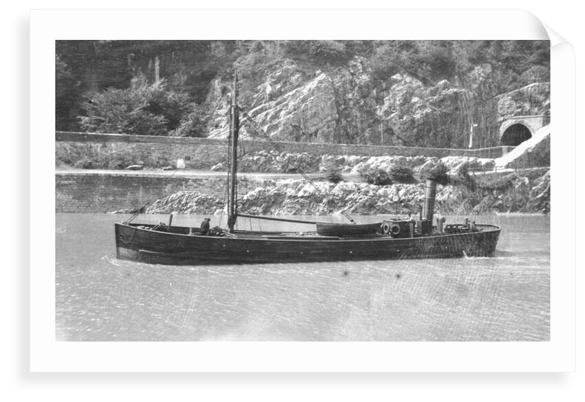 Steam barge 'John' (Br, 1849), under way on the river Avon by Anonymous