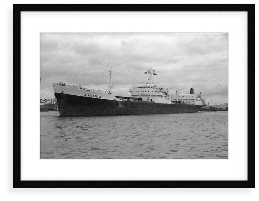 A port bow view of 'Amoria' (1960); Under tow, possibly at Swansea. by Unknown