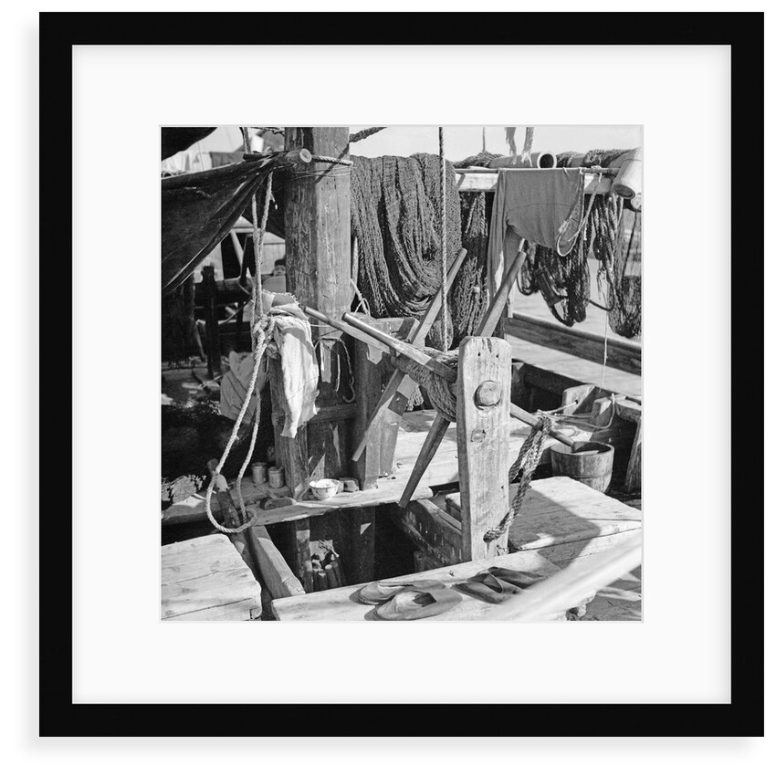 On board an Aberdeen fisher d.w. type junk berthed at Hong Kong by David Watkin Waters