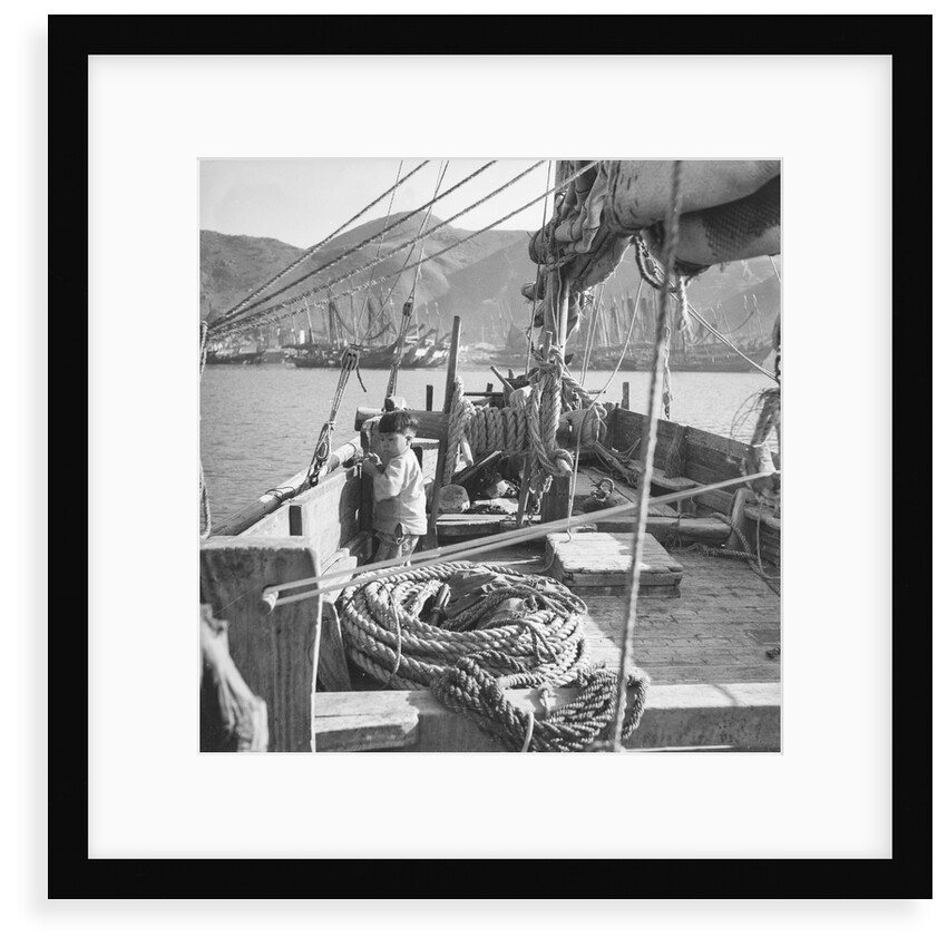 On board an Aberdeen fisher d.w. type junk at Hong Kong by David Watkin Waters