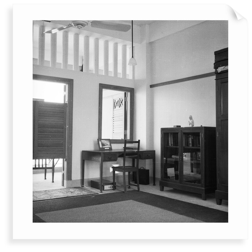 Inside Cabin No. 13 in the Royal Air Force Station at Seletar, Singapore by David Watkin Waters