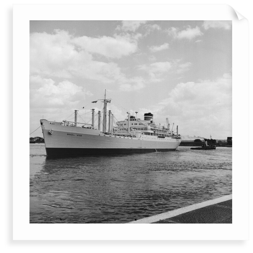 The 'Brasil Star' (1947) in the Royal Albert Basin by Grierson