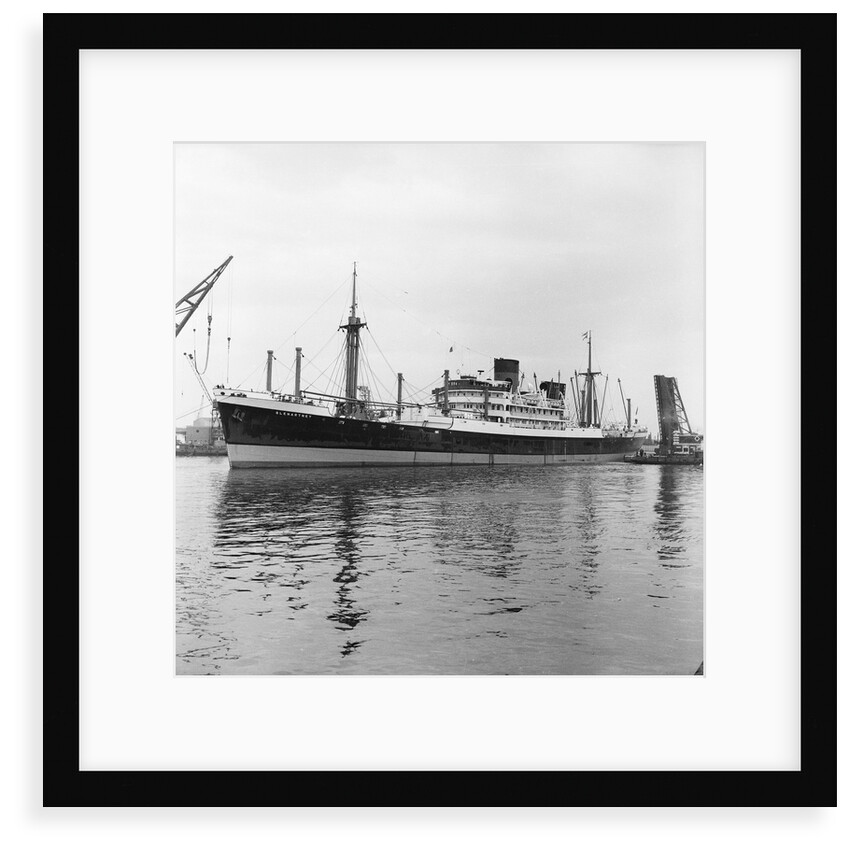 The Glen Line's 'Glenartney' (1940) under tow in the King George V Dock in April 1962 by A. R. Grierson