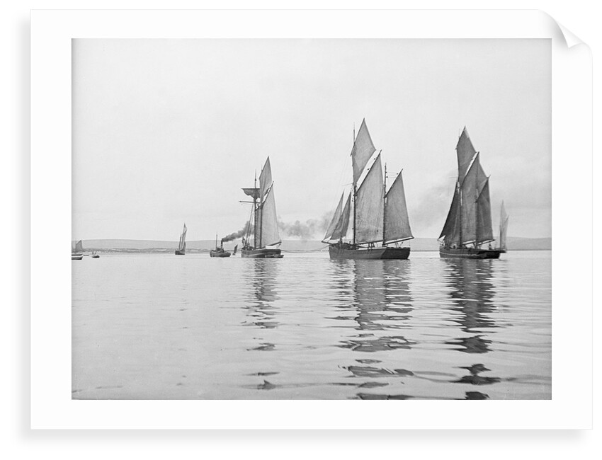 A tug and sailing vessels on the River Torridge off Appledore in Devon by unknown