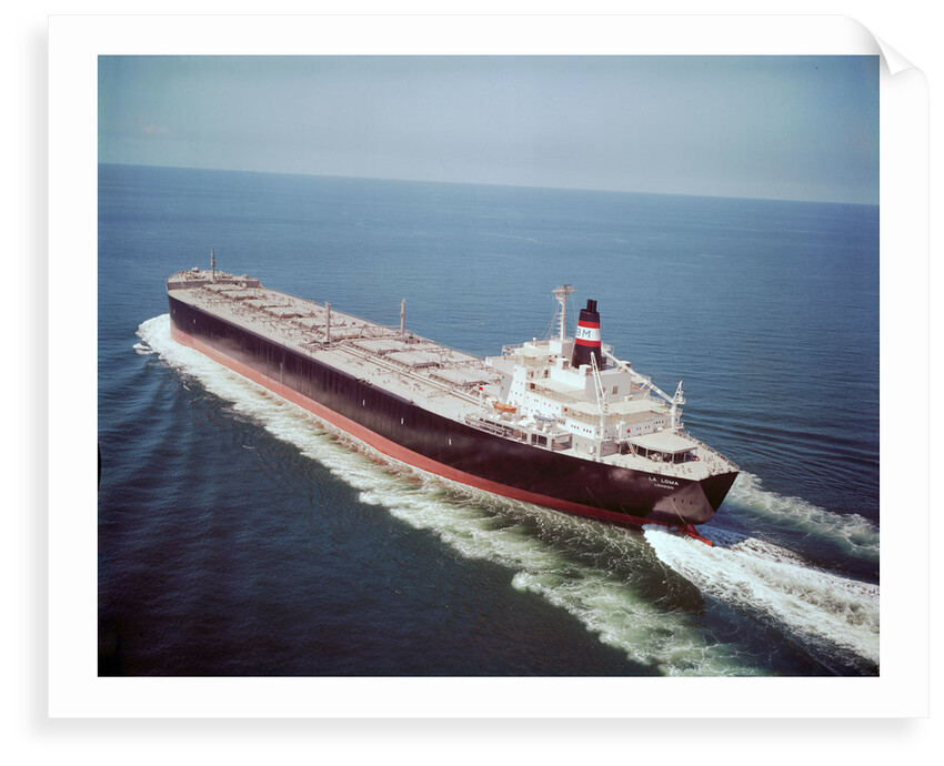 'La Loma' (Br, 1972), under way in the Strait of Malacca, in ballast, probably on maiden voyage by unknown