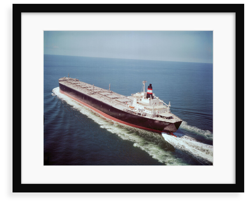 'La Loma' (Br, 1972), under way in the Strait of Malacca, in ballast, probably on maiden voyage by unknown