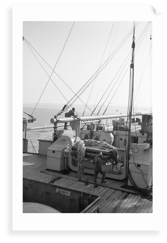 Deck view of passenger/cargo liner 'Corfu' (Br, 1931), Peninsular & Oriental Steam Navigation Co. by unknown