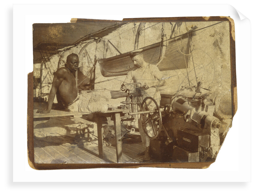 Crew of paddle-wheel special service vessel HMS 'Sphinx' (1882) by unknown