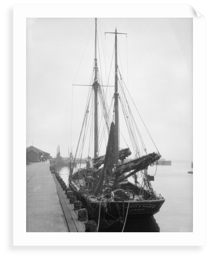 'Thomas B. Miller' (Br, 1906) moored at unidentified quayside by unknown