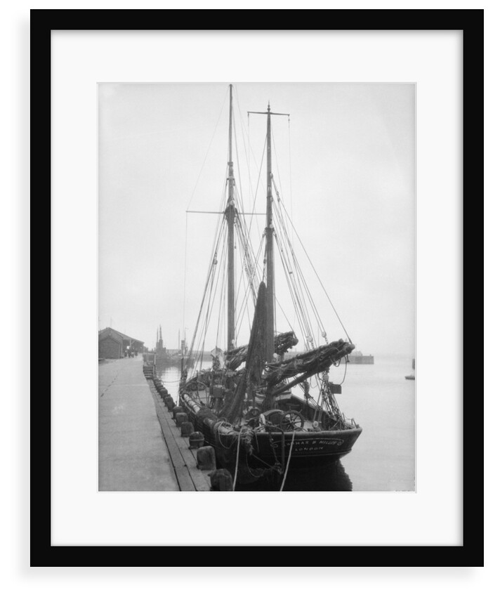 'Thomas B. Miller' (Br, 1906) moored at unidentified quayside by unknown