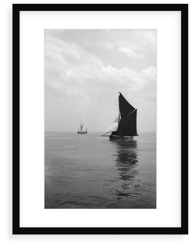 'Sara' (Br, 1902) under sail during Thames barge race by unknown