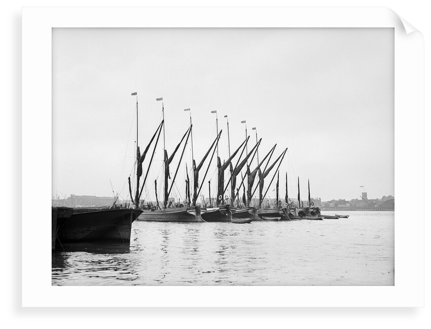 Topsail barges by Unknown
