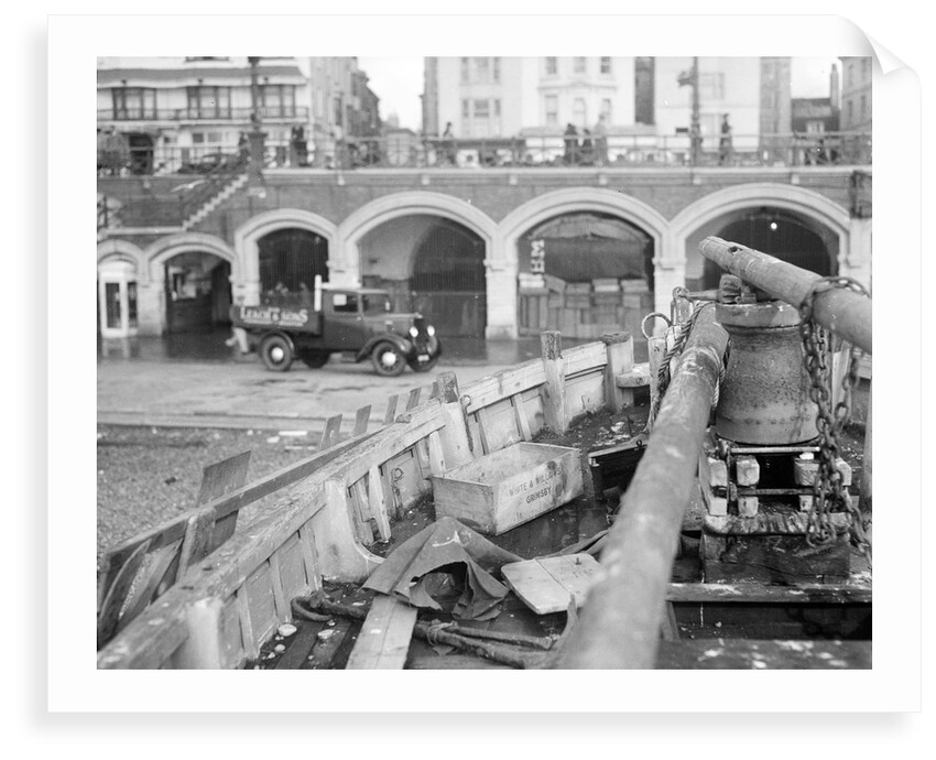 Close up detail of port side of 'Victory by unknown
