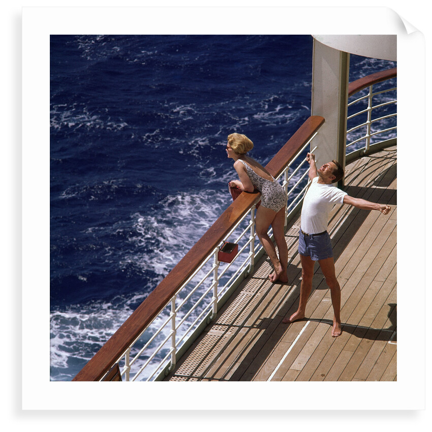 Out on deck for fresh air and a good stretch by unknown