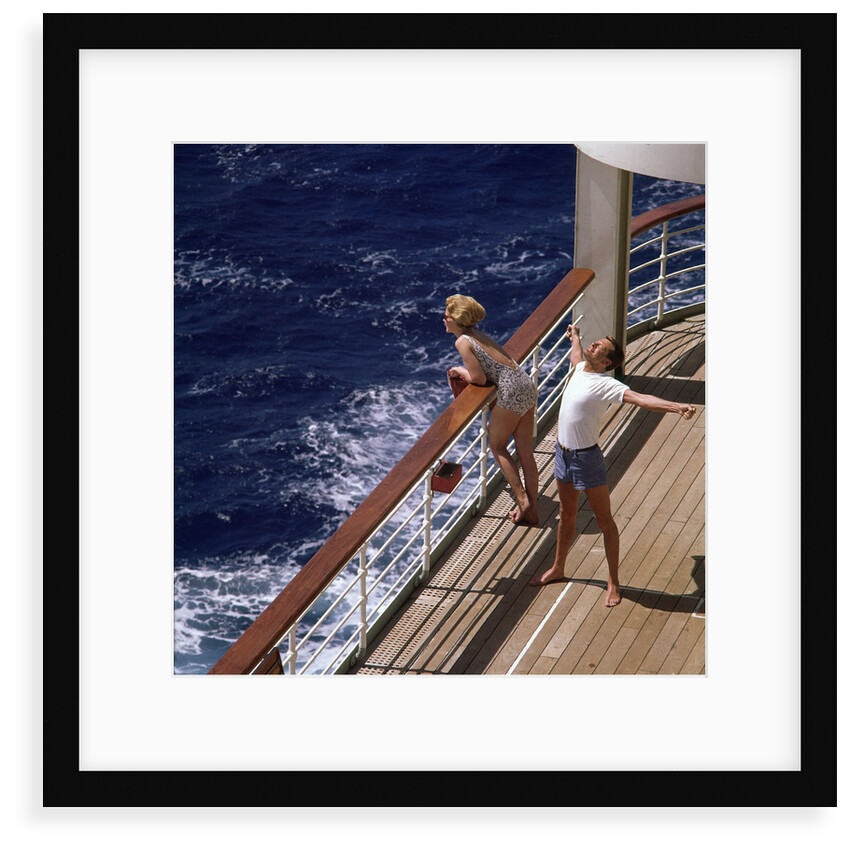 Out on deck for fresh air and a good stretch by unknown