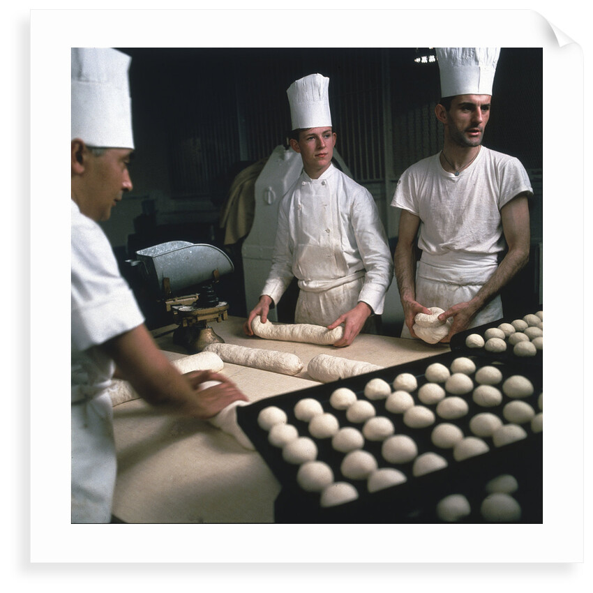 Chefs preparing breakfast aboard Union-Castle liner 'Windsor Castle' by Marine Photo Service