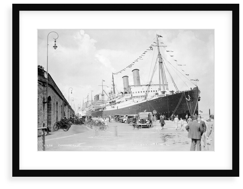 Cruise ships at Copenhagen, Denmark by Marine Photo Service