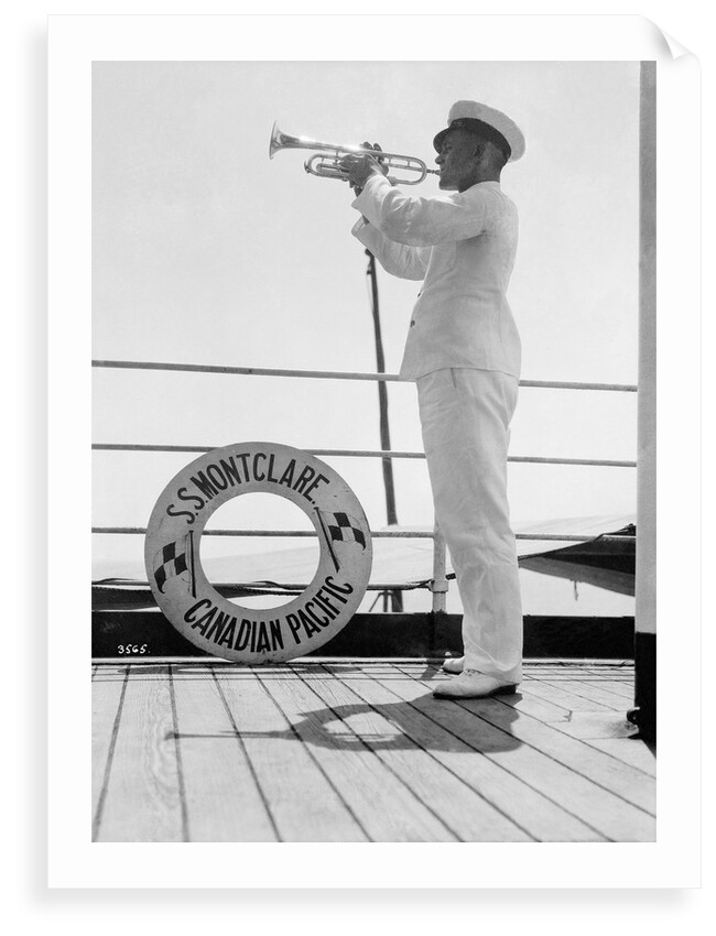 Lunchtime on board the 'Montclare' by Marine Photo Service