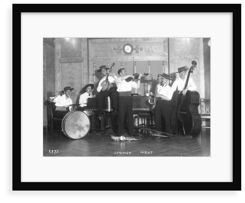 Ships band aboard the 'Oronsay' by Marine Photo Service