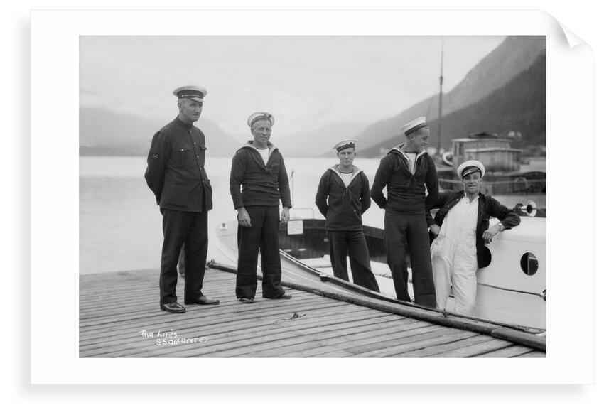 Crew of one of the 'Orontes' tenders by Marine Photo Service