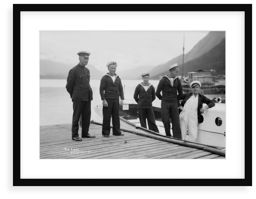 Crew of one of the 'Orontes' tenders by Marine Photo Service