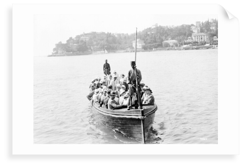 Passengers being to 'Strathcaird' off fjord of Norway by unknown