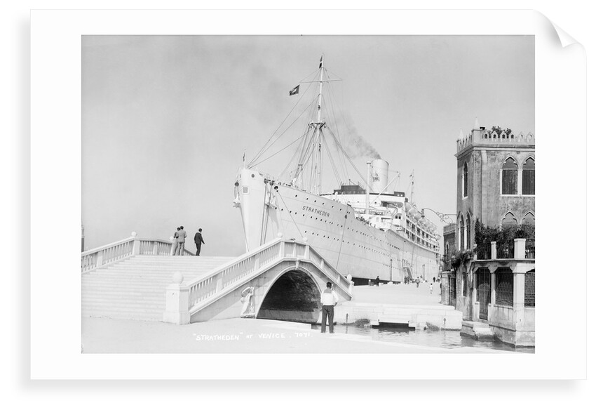The 'Stratheden' in Venice by Marine Photo Service