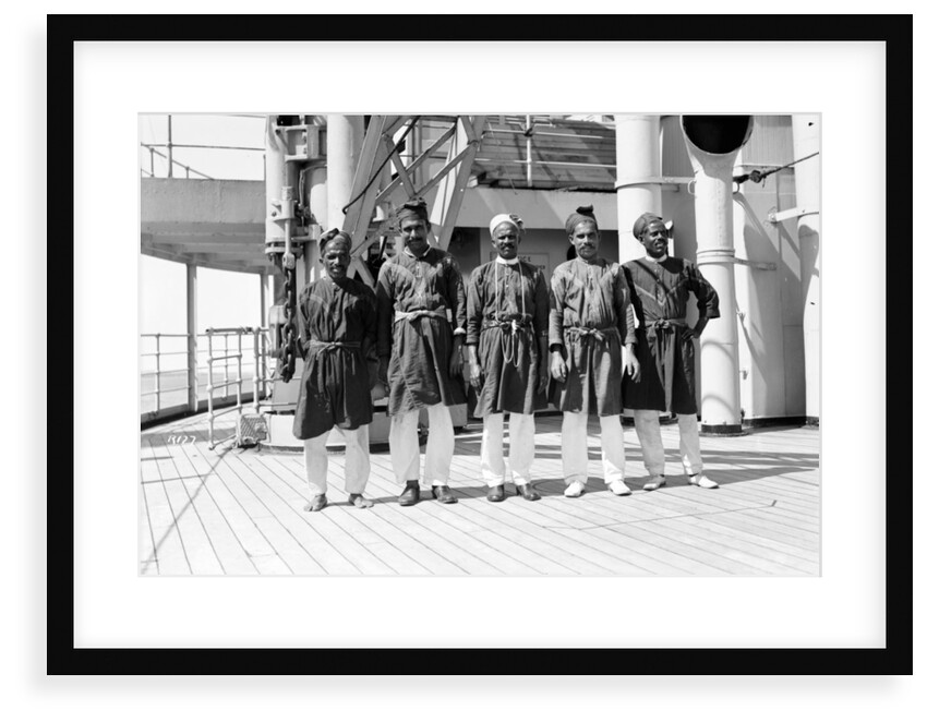 Crew on deck aboard P&O passenger/cargo liner 'Viceroy of India' (Br, 1929) by unknown