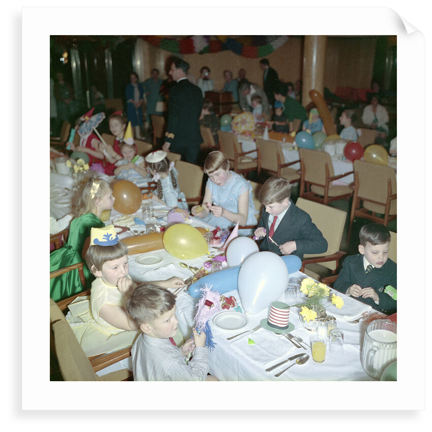 Children's party on the 'Empress of Canada' by Marine Photo Service