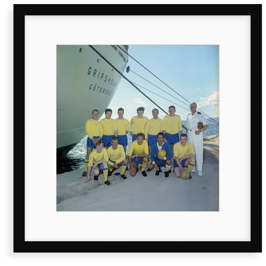 The 'Gripsholm's' crew football team by Marine Photo Service