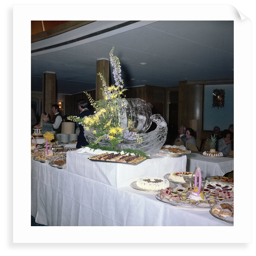 Smorgasbord aboard the 'Kungsholm' by Marine Photo Service