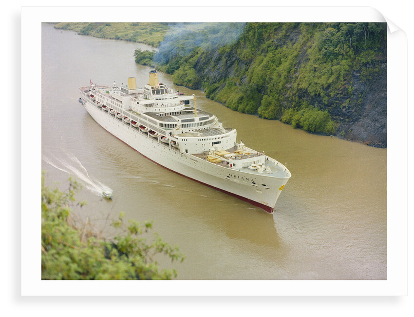 'Oriana' Passing through the Panama Canal by unknown