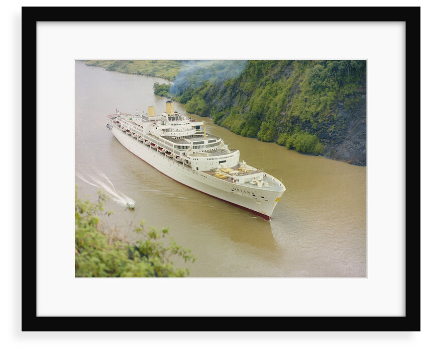 'Oriana' Passing through the Panama Canal by unknown