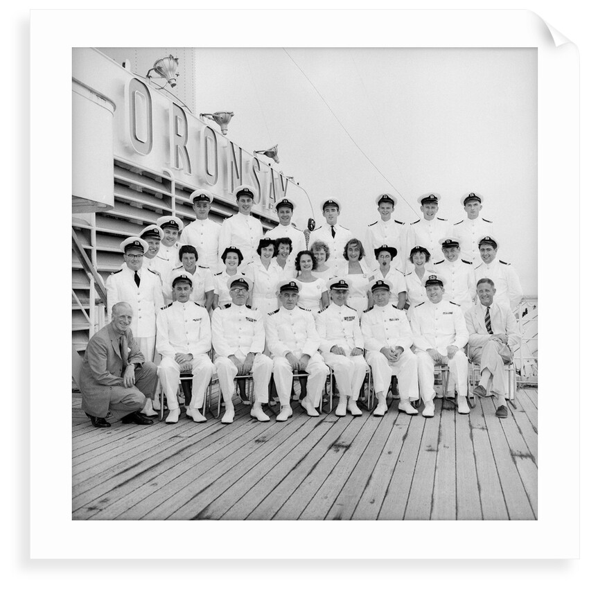 Officers of the 'Oronsay', 1961 by Marine Photo Service