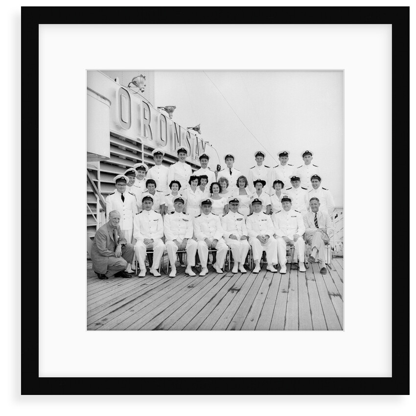 Officers of the 'Oronsay', 1961 by Marine Photo Service